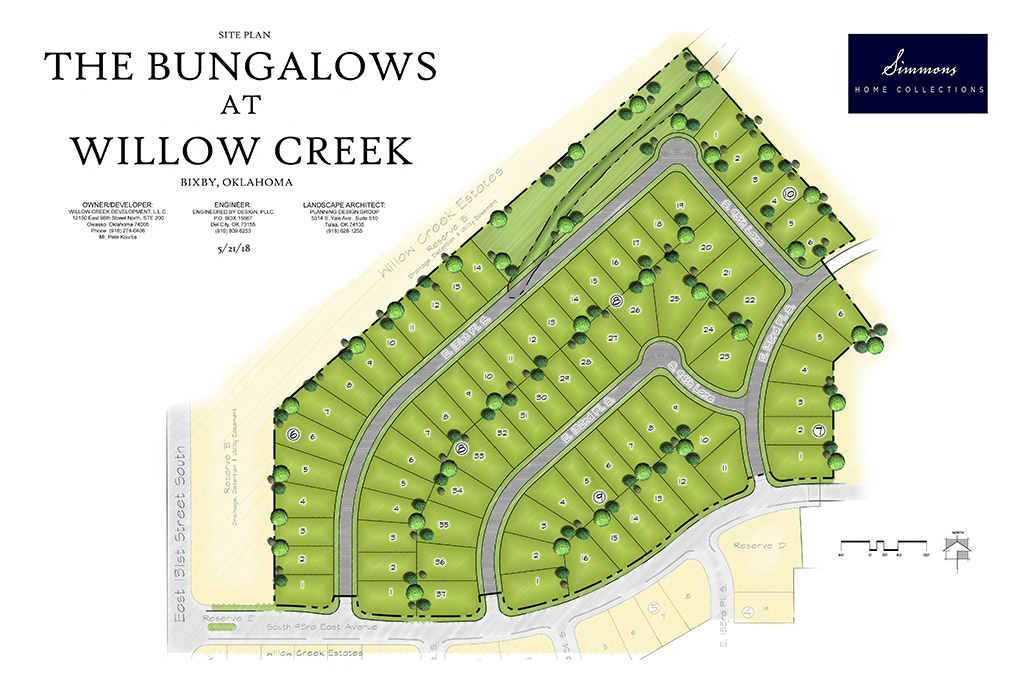 Willow Creek Bungalows Bixby New Homes Built By Simmons Homes