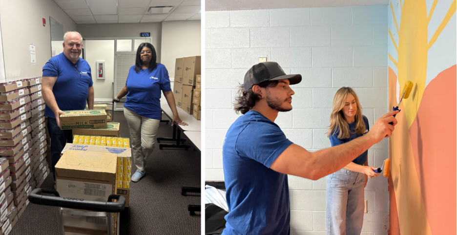 Triad team members during Week of Service