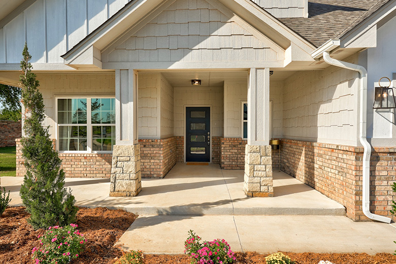 Landscaping always enhances curb appeal, and it’s included when you build with us.