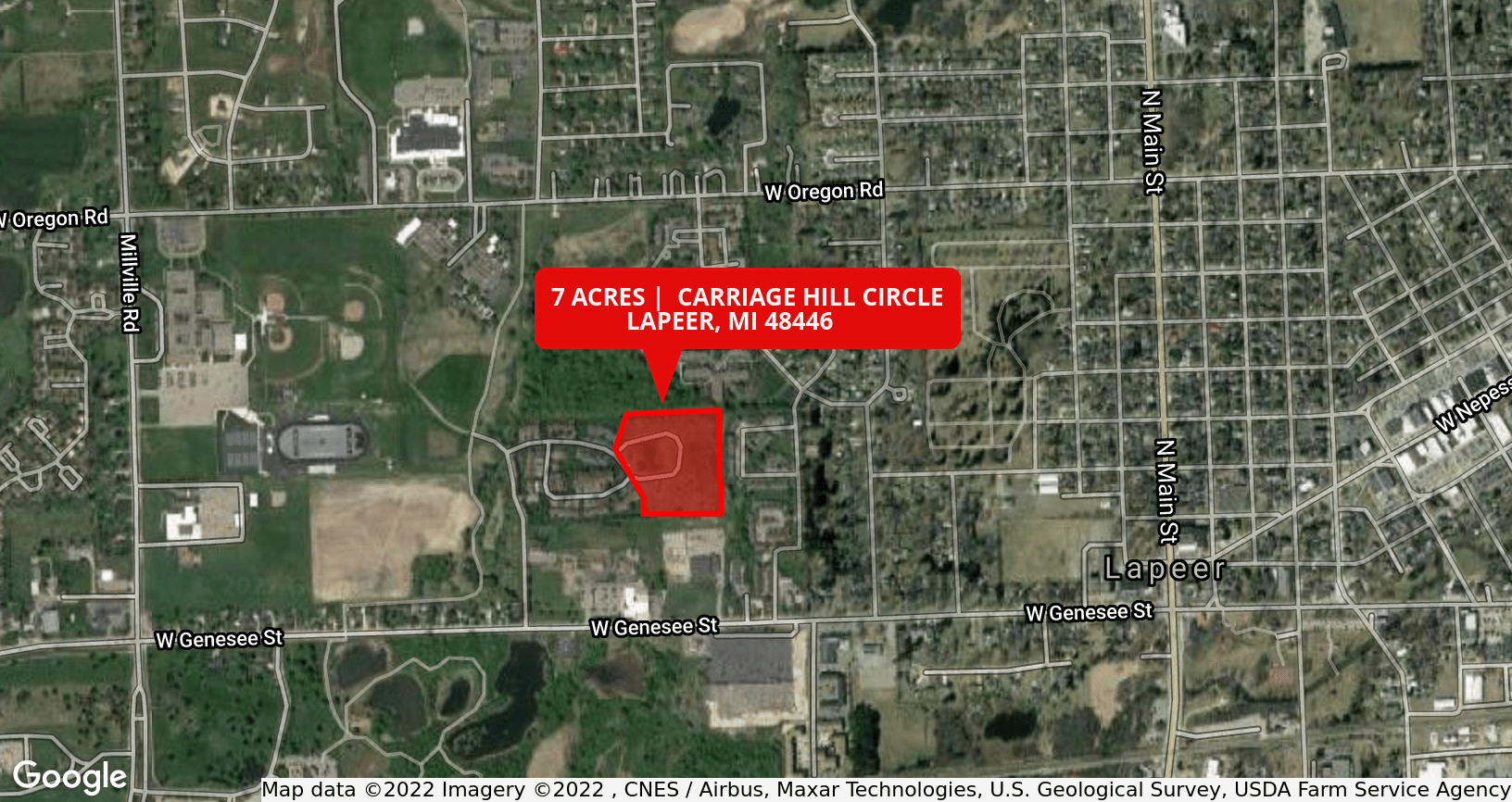 7 Acres - Carriage Hill Circle, Lapeer, MI for sale