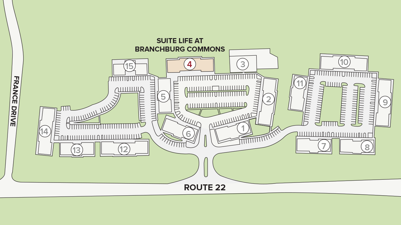 Site Plan Suite Life at Branchburg Commons