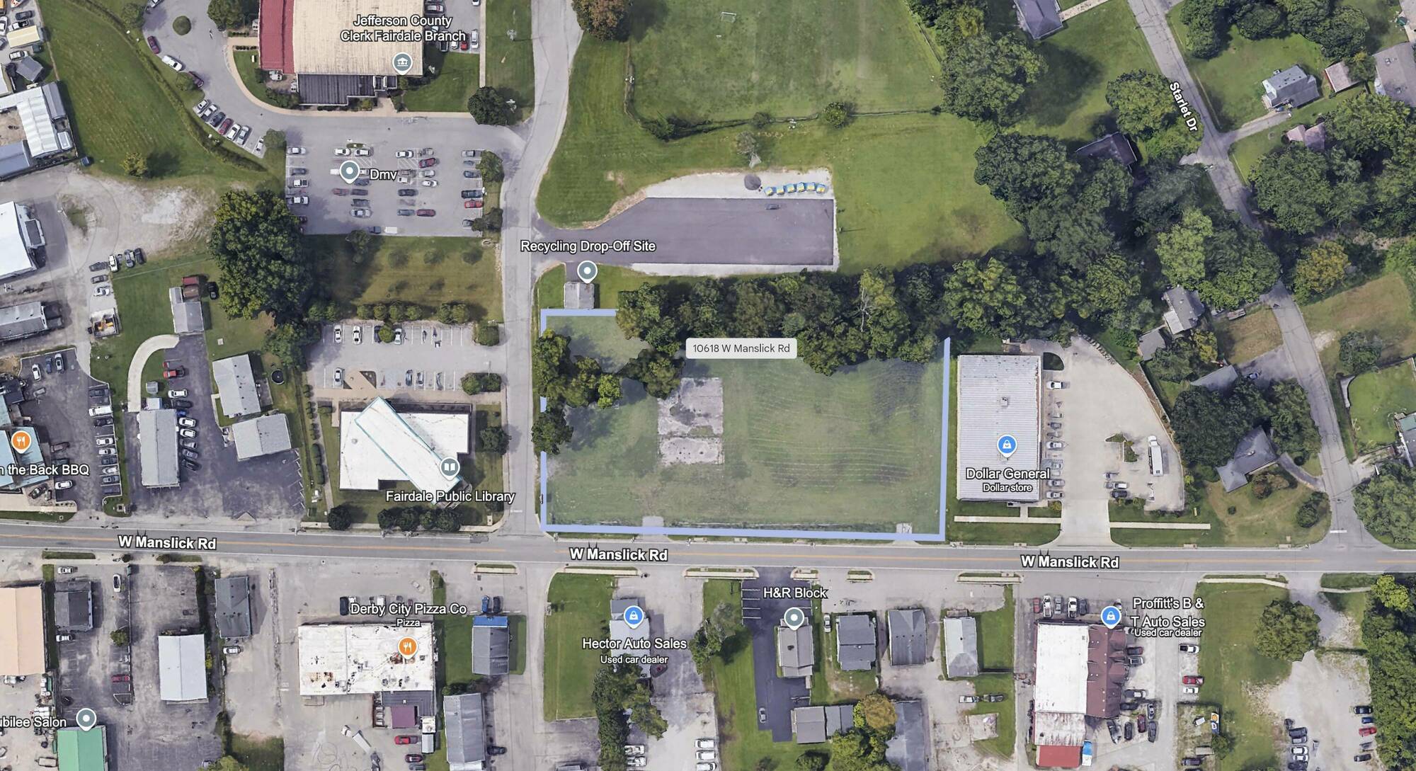 1.68 AC Zoned C-2 For Sale in Fairdale
