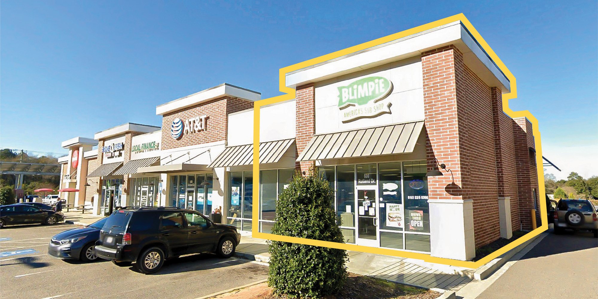 blimpie tobacco rd Rutland Drive Retail, Aiken, SC for lease