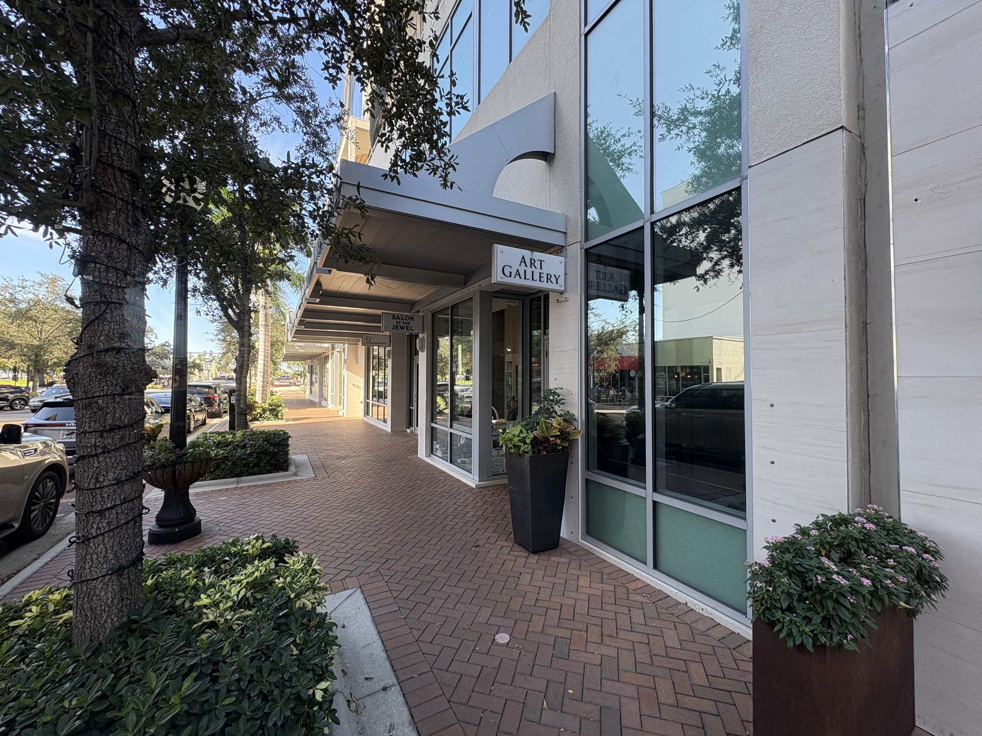 View looking West Along Main St.