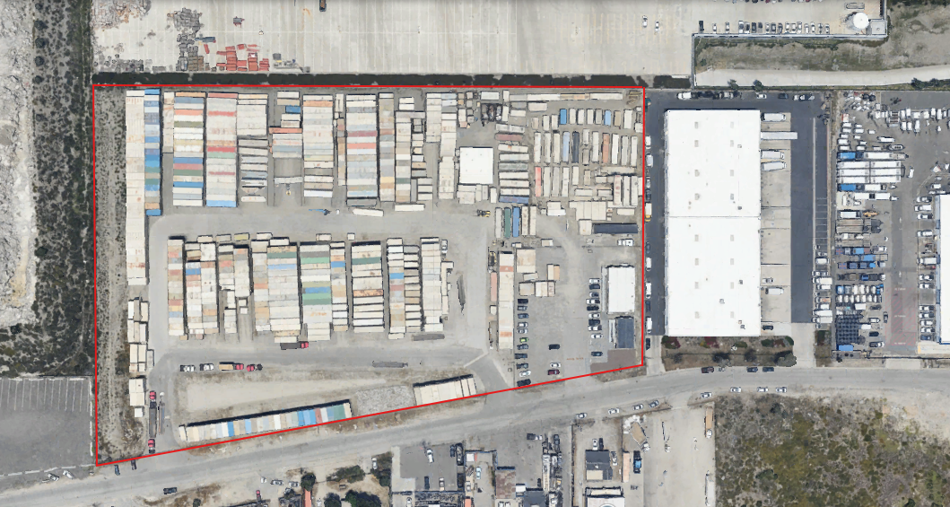 8.11 acre +/- storage container yard