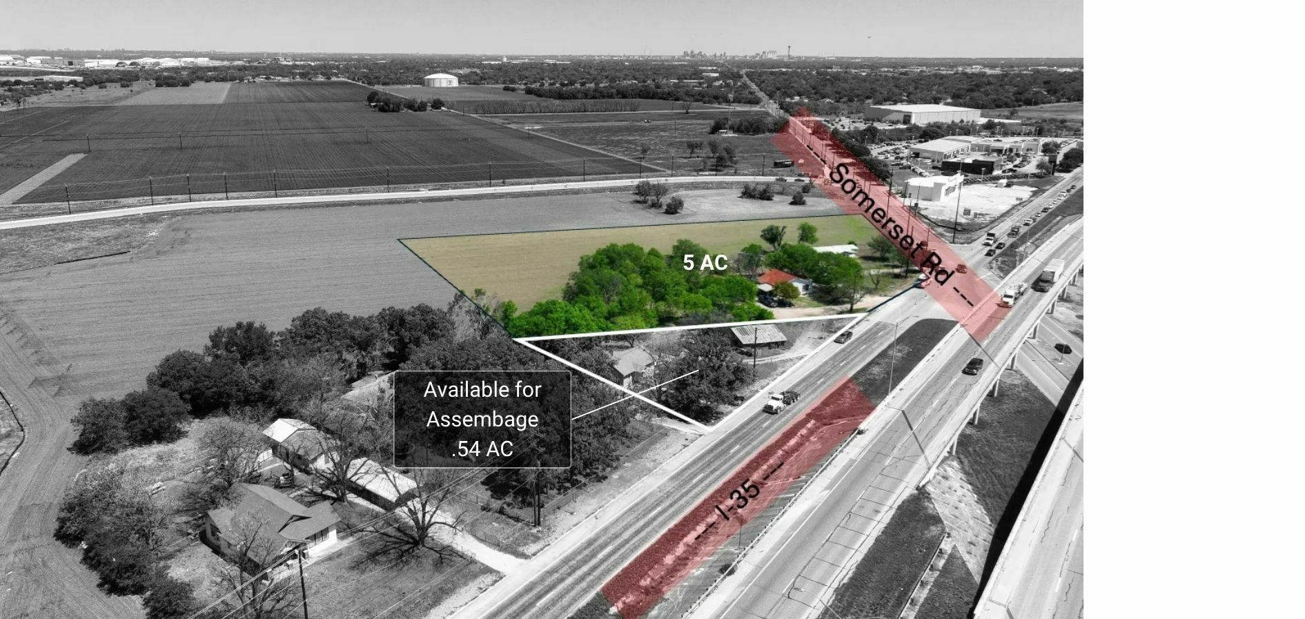 Hard Corner | I-35 Frontage Road at Somerset Road 4