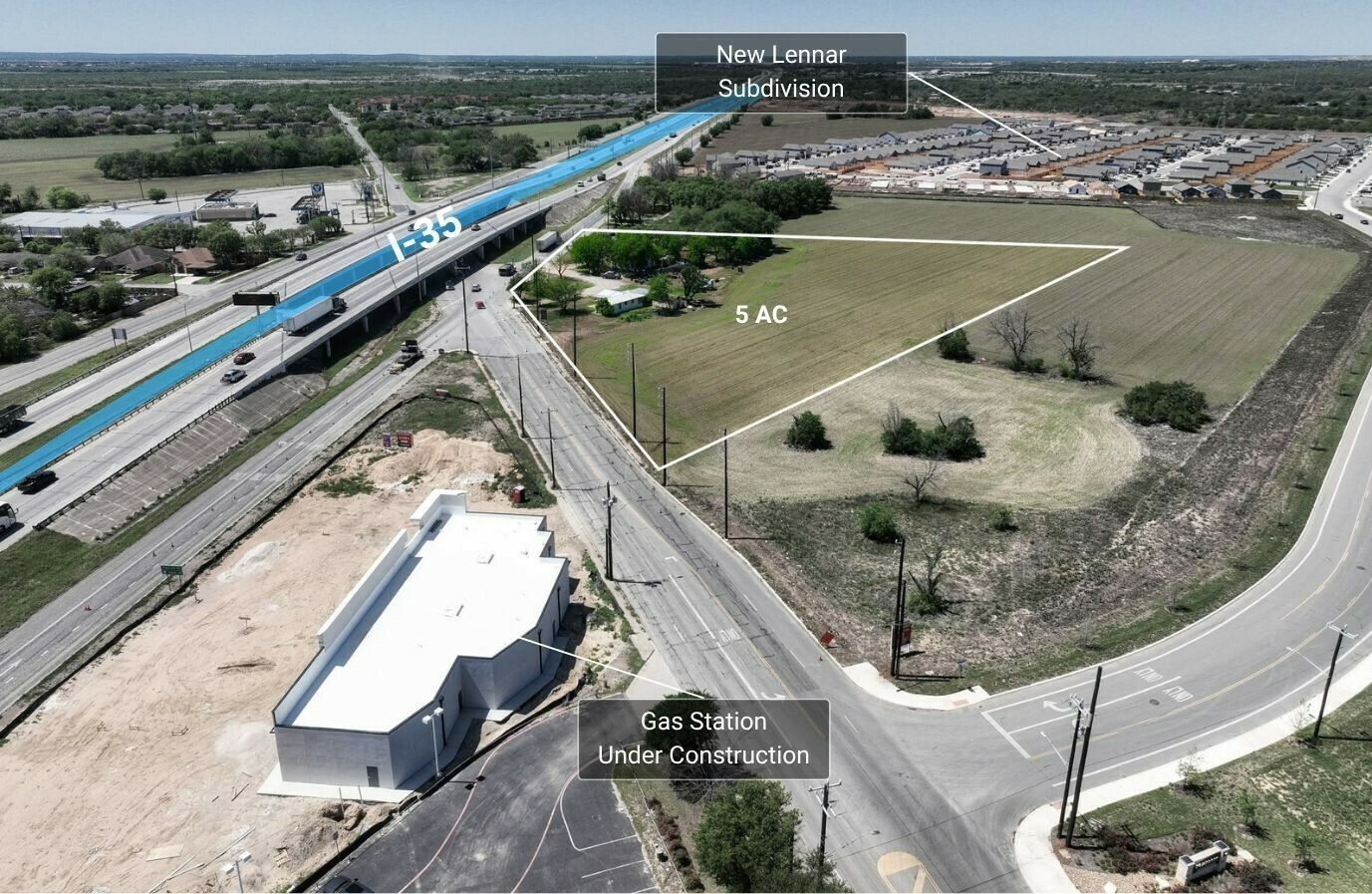 Hard Corner | I-35 Frontage Road at Somerset Road
