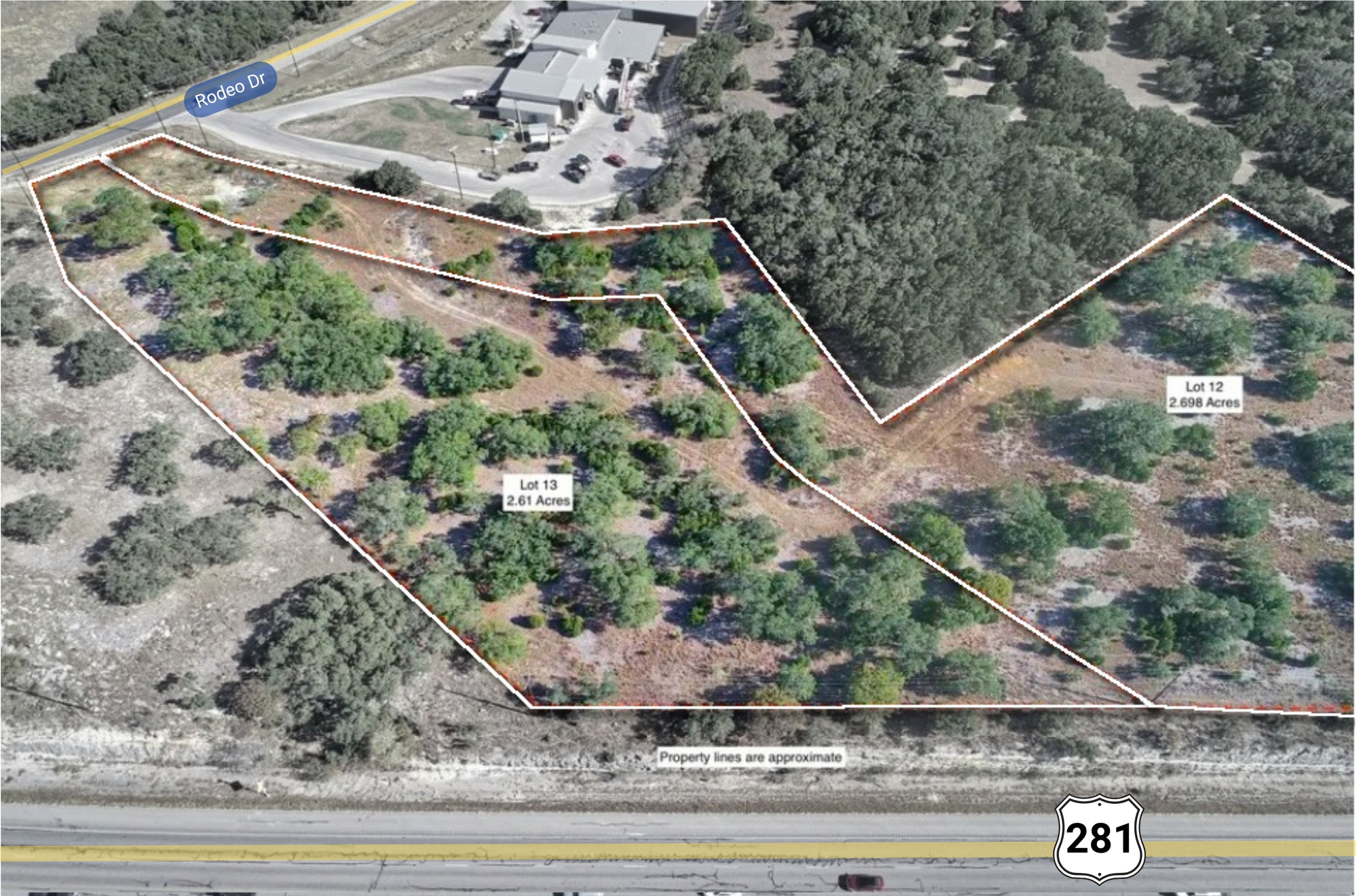 Lots 12 & 13 Rodeo Dr | 5.28 AC | C-2 Zoned | HWY 281 Visibility | Bulverde Corridor 4