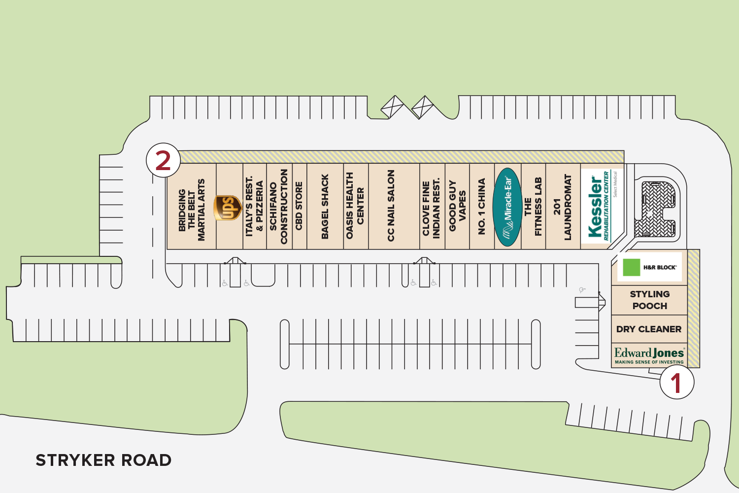 Site Plan Strykers Crossing Shopping Center