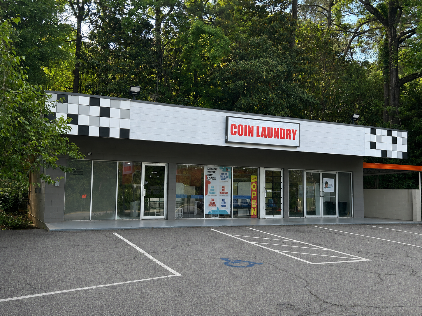 Laundromat / Retail Building, Front