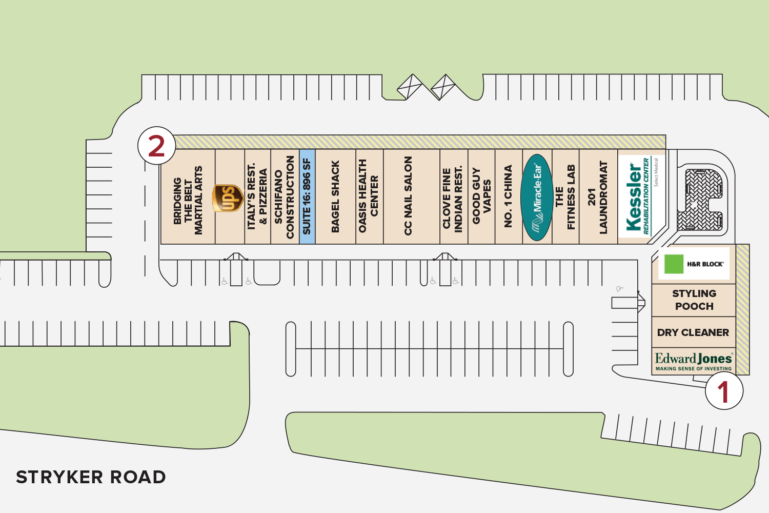 Site Plan Strykers Crossing Shopping Center