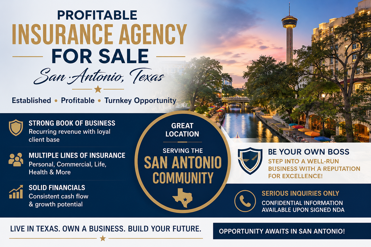 Turnkey Insurance Agency Sale - Seller Finance