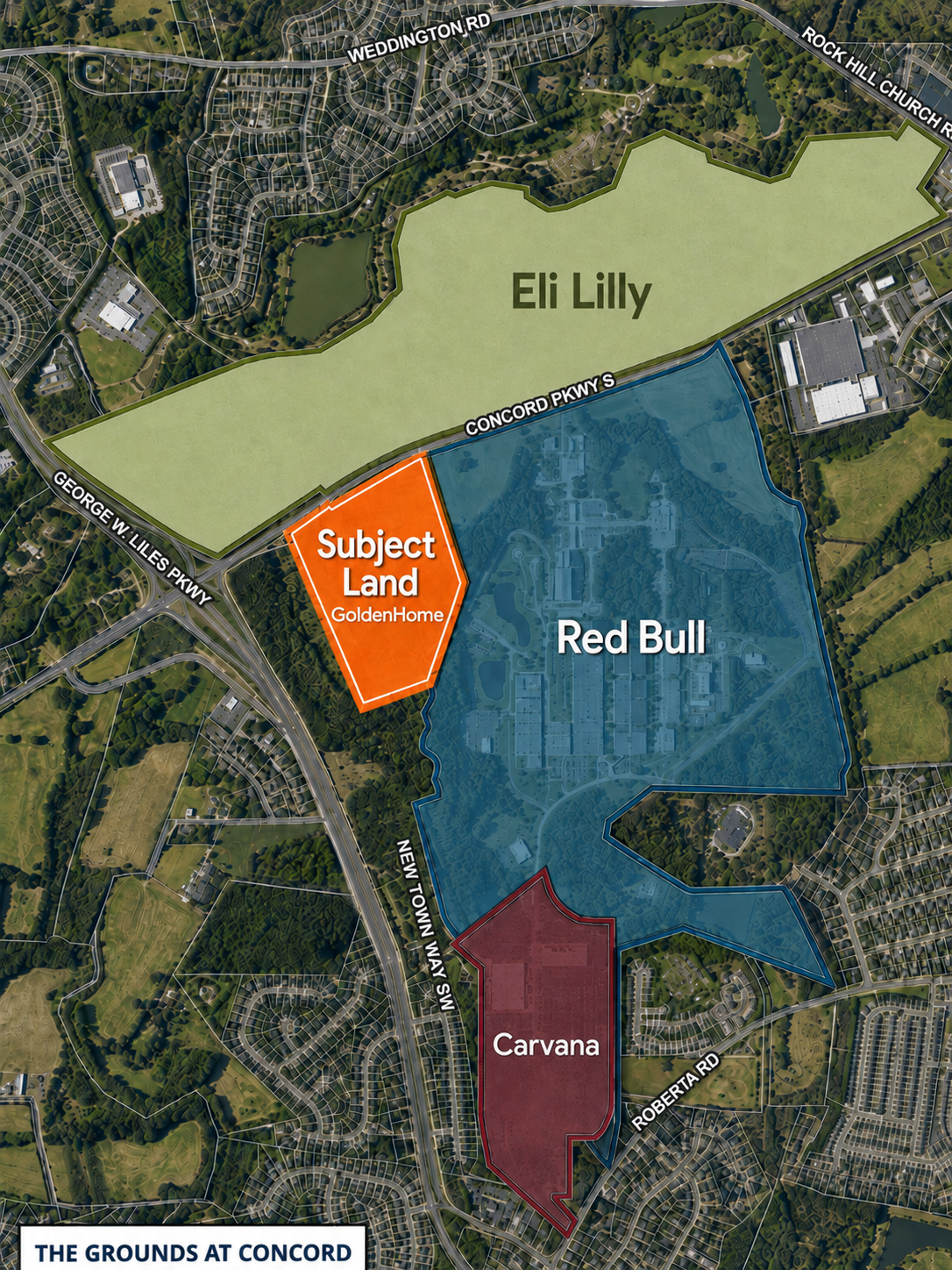 FOR SALE | 60.37± AC Industrial Land | Concord, NC | Near Eli Lilly & Red Bull Campus