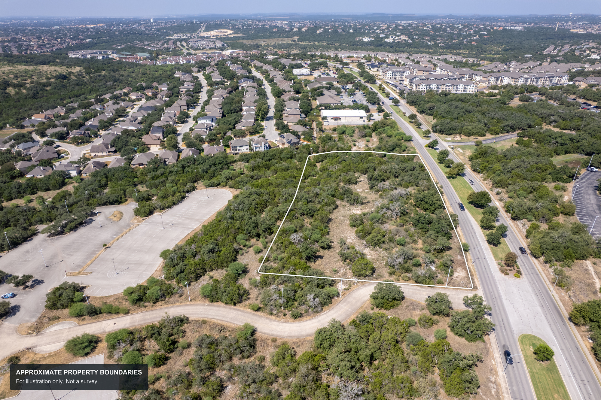 3.75 AC Development Site on Stone Oak Pkwy, Zoned C-3 3