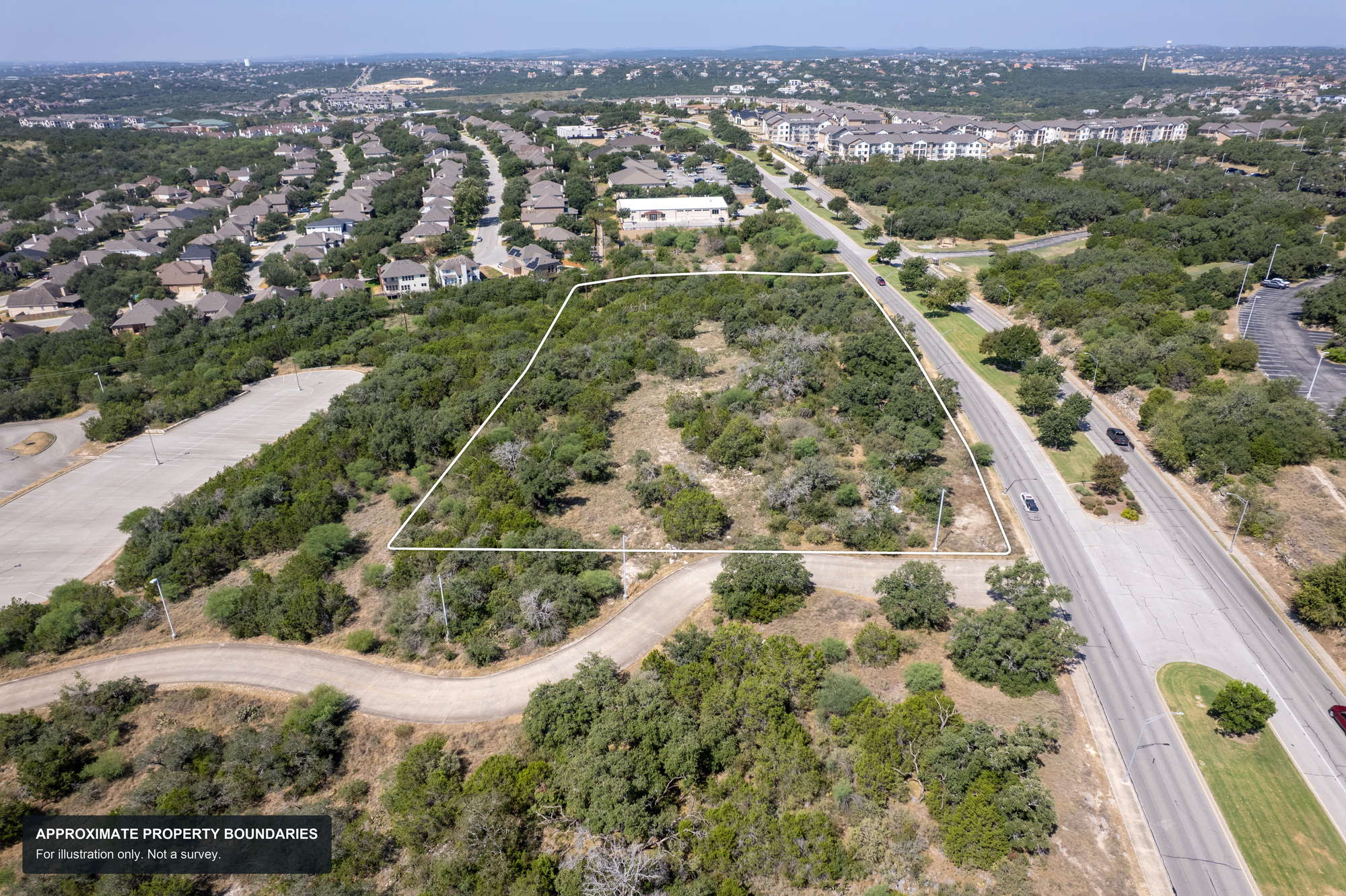 3.75 AC Development Site on Stone Oak Pkwy, Zoned C-3 4