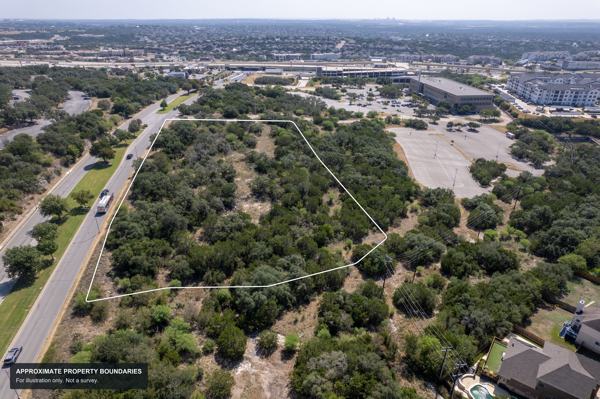 3.75 AC Development Site on Stone Oak Pkwy, Zoned C-3 5