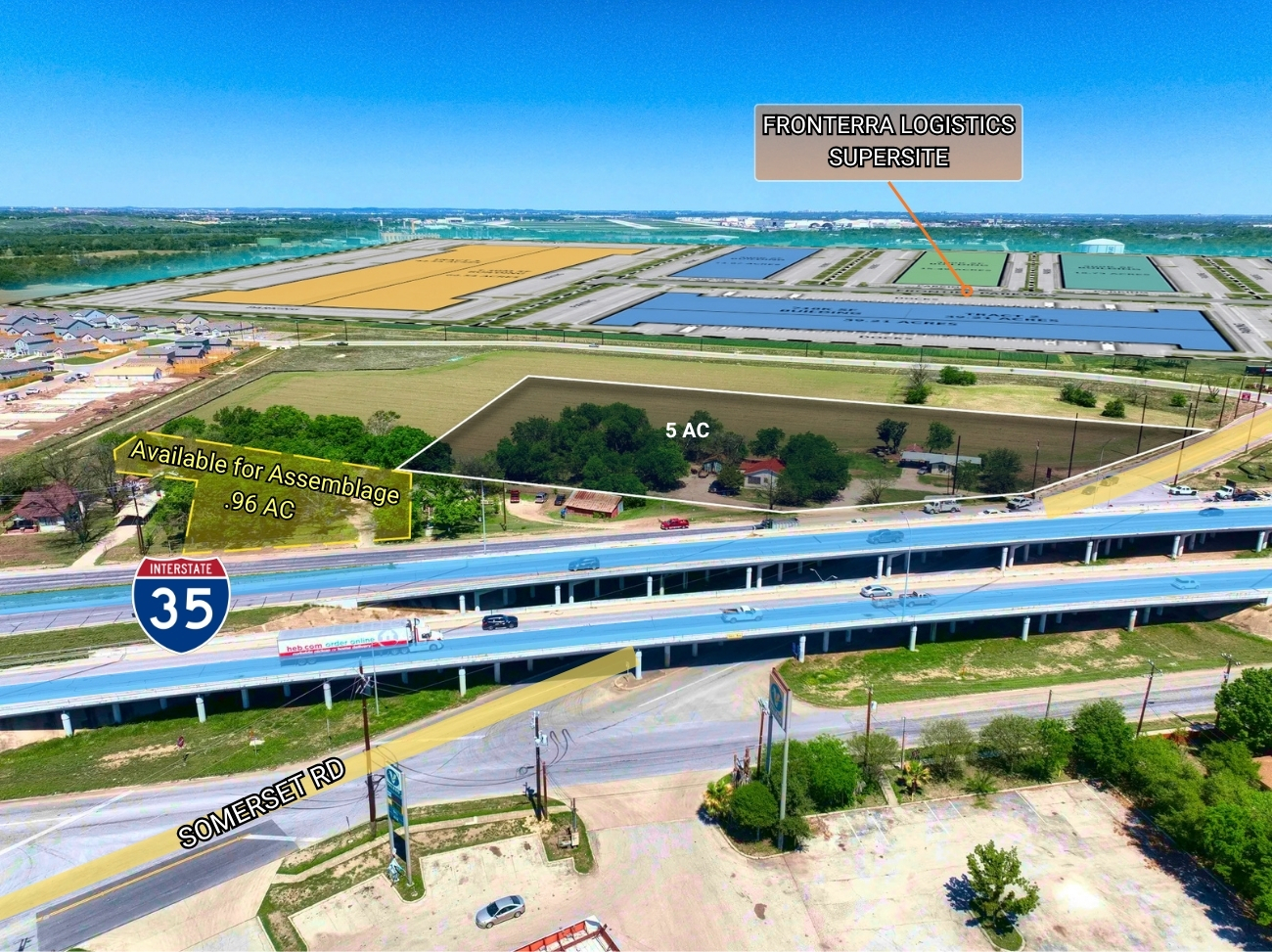 Hard Corner | I-35 Frontage Road at Somerset Road