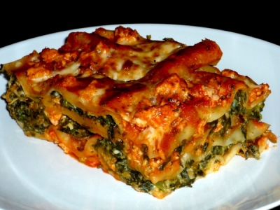 Bodybuilding Turkey-Spinach Lasagna