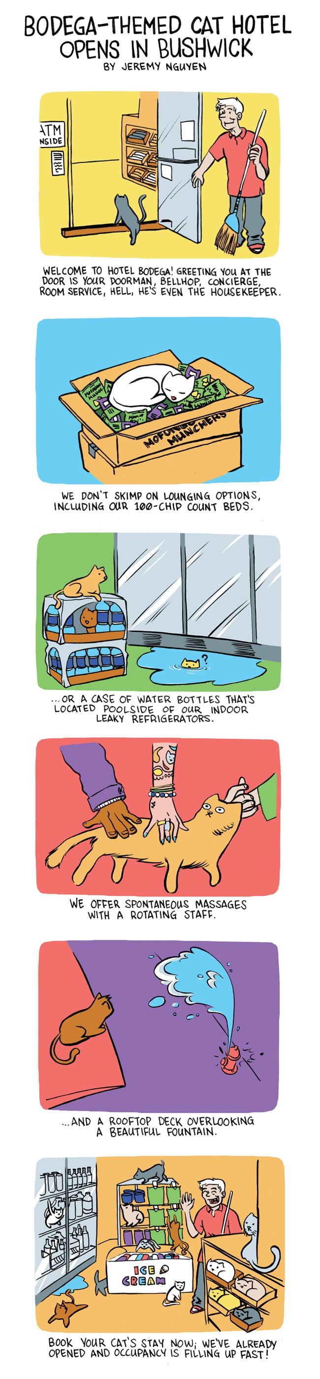 Bodega-Themed Cat Hotel Opens in Bushwick! [COMIC]