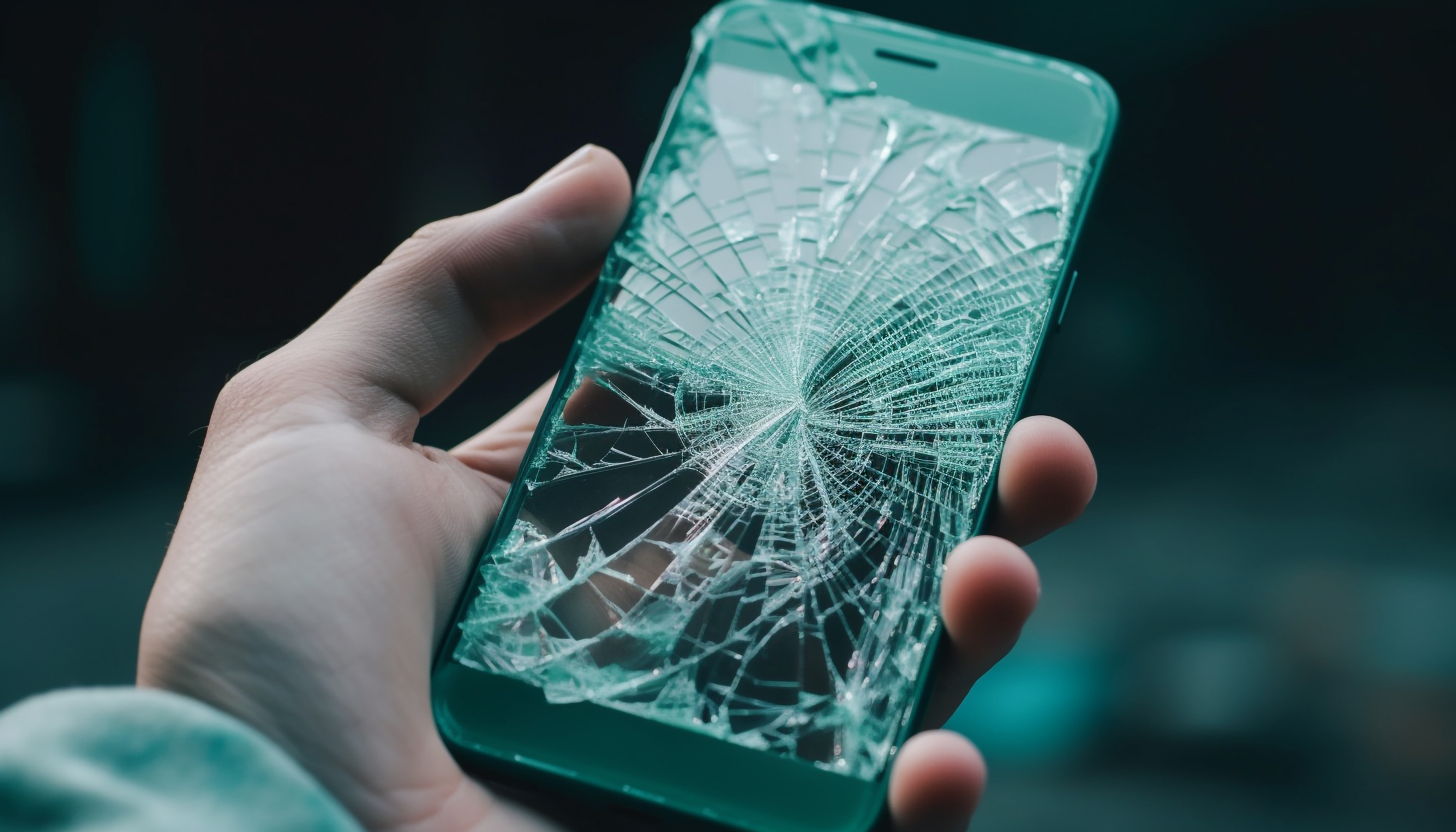 Hand-holding-shattered-smart-phone-communication-lost-generated-by-ai