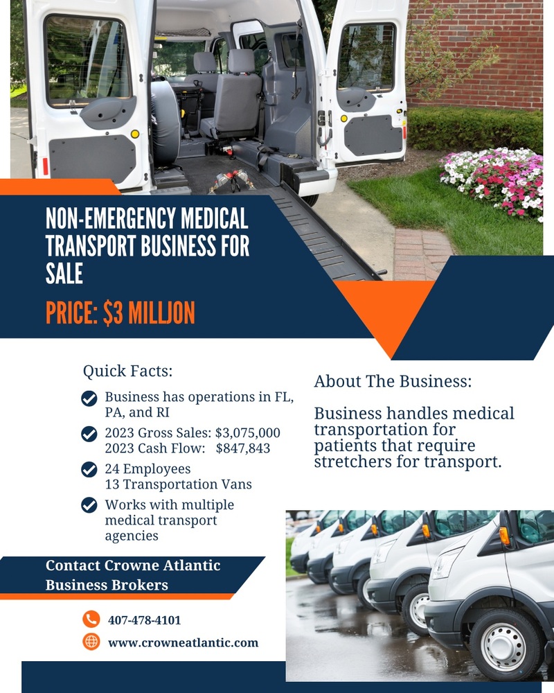 Medical Transportation Business for sale.