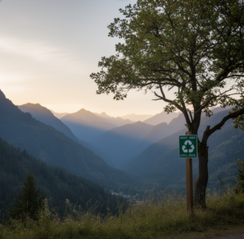 Tree_on_hill_and_recycle_sign