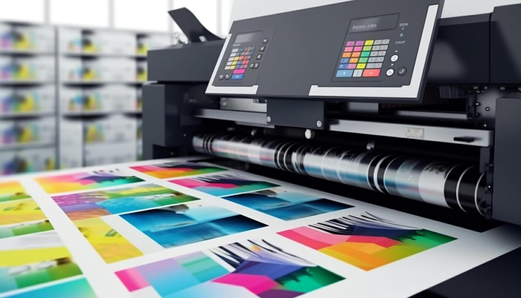Modern-printing-press-produces-multi-colored-printouts-accurately-generated-by-ai-free-photo