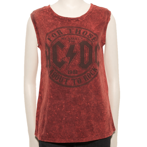 For Those About To Rock Scarlet Tank Top
