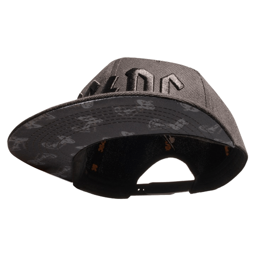 Grey Cannon Under Brim 3D Logo Hat