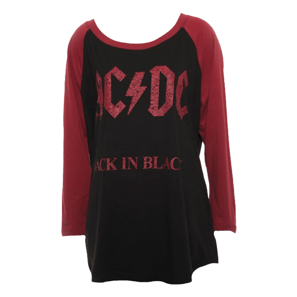 Ladies Back In Red Raglan Long Sleeve T-Shirt