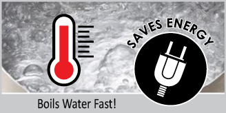 hierve el agua rápido ahorra energía