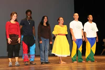 The professional dancers from the Connecticut Ballet were greeted with a standing ovation at the end of their performance. They are (from l.) Jori Ketten, Issa Coulibaly, Rachna Agrawal, Edith Ortiz, Guilherme Torres and Beto Da Silva. The professional dancers from the Connecticut Ballet were greeted with a standing ovation at the end of their performance. They are (from l.) Jori Ketten, Issa Coulibaly, Rachna Agrawal, Edith Ortiz, Guilherme Torres and Beto Da Silva.