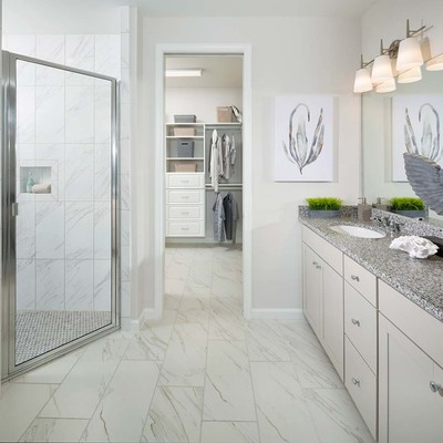 Bathroom with large shower Bathroom with large shower