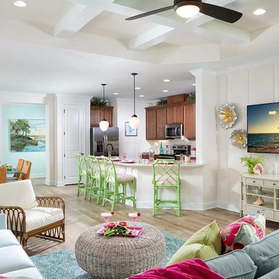 Veranda with wooden bench and wooden chair