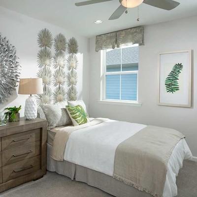 Bedroom with king size bed and window Bedroom with king size bed and window