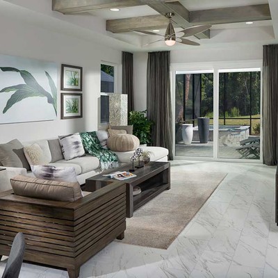 Room with a large sofa and an armchair Room with a large sofa and an armchair