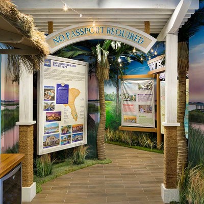 Stylized information stands