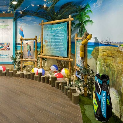 Stylized information stands