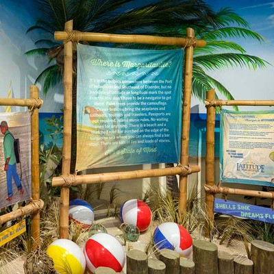 Stylized information stands