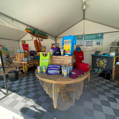 Margaritaville Pickleball National Championship Merch at the kiosk