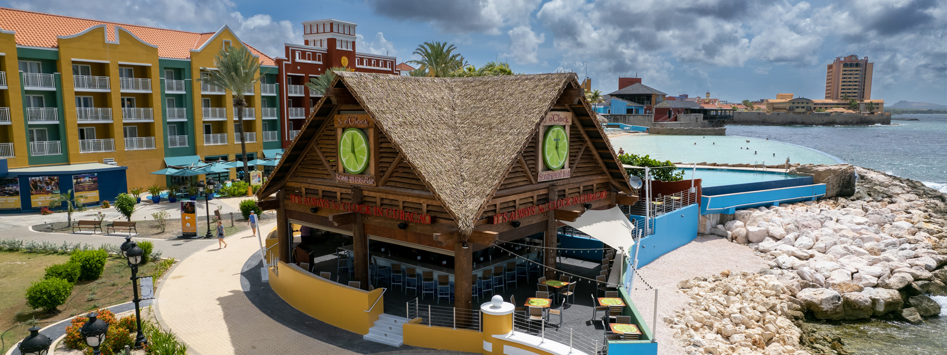 View of 5oclock somewhere bar and coast View of 5oclock somewhere bar and coast