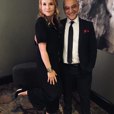 Omar and actress Lea Thompson 