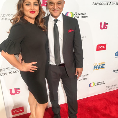 Omar and his wife Dr. Merry Taheri Akram 