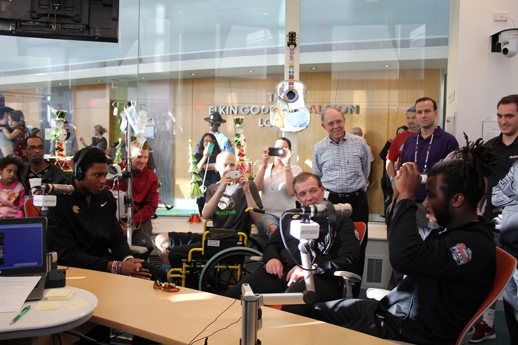The Florida State Seminoles Make A Special Stop At Seacrest Studios Atlanta