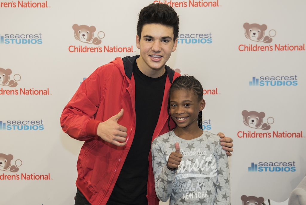 Daniel Skye Plays Games With Patients At Seacrest Studios Washington D.C.