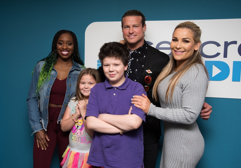 WWE Wrestlers Dolph Ziggler, Natalya, and Naomi Visit Seacrest Studios Boston