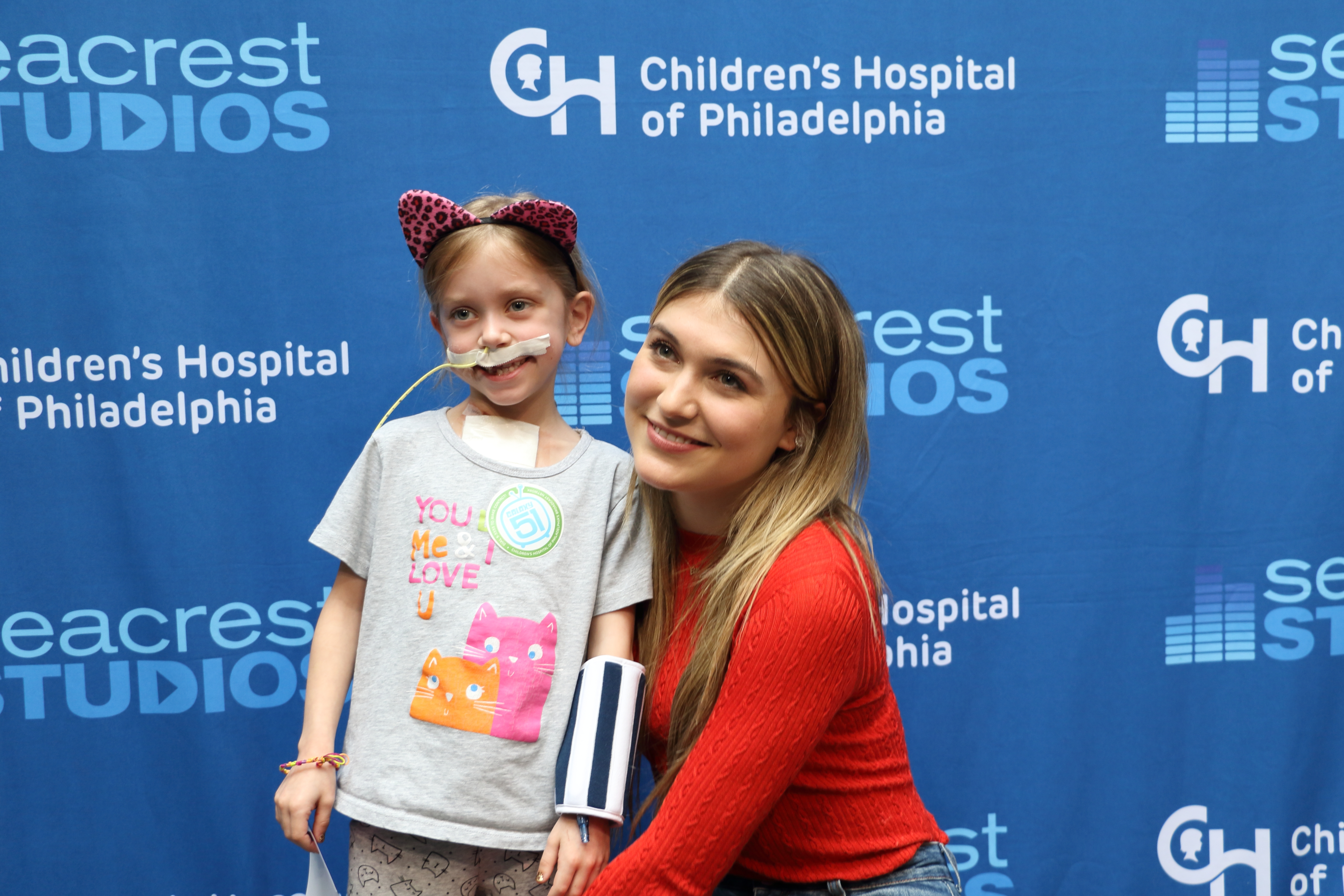 Elle Winter Sings "Breaking Free" With A Fan at Seacrest Studios in Philadelphia!