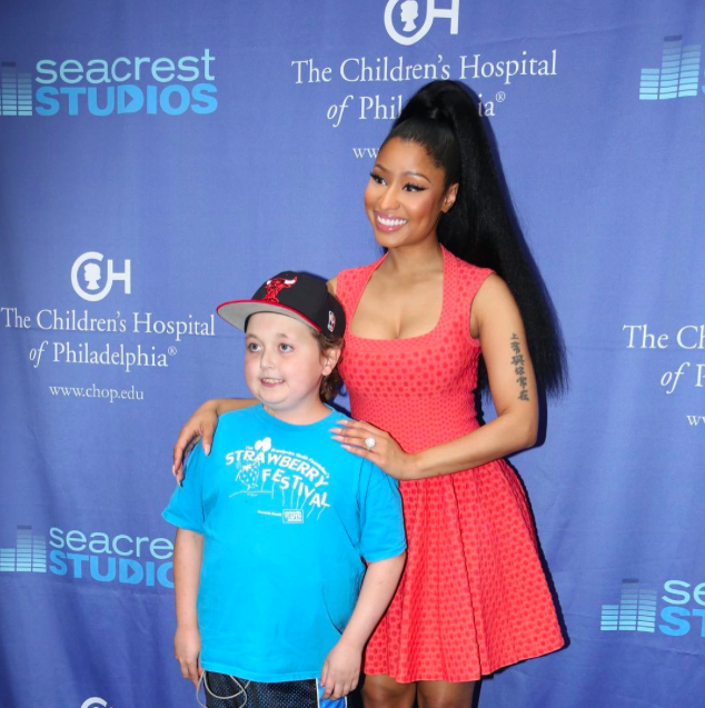 Nicki Minaj Spends Time With Patients At Seacrest Studios