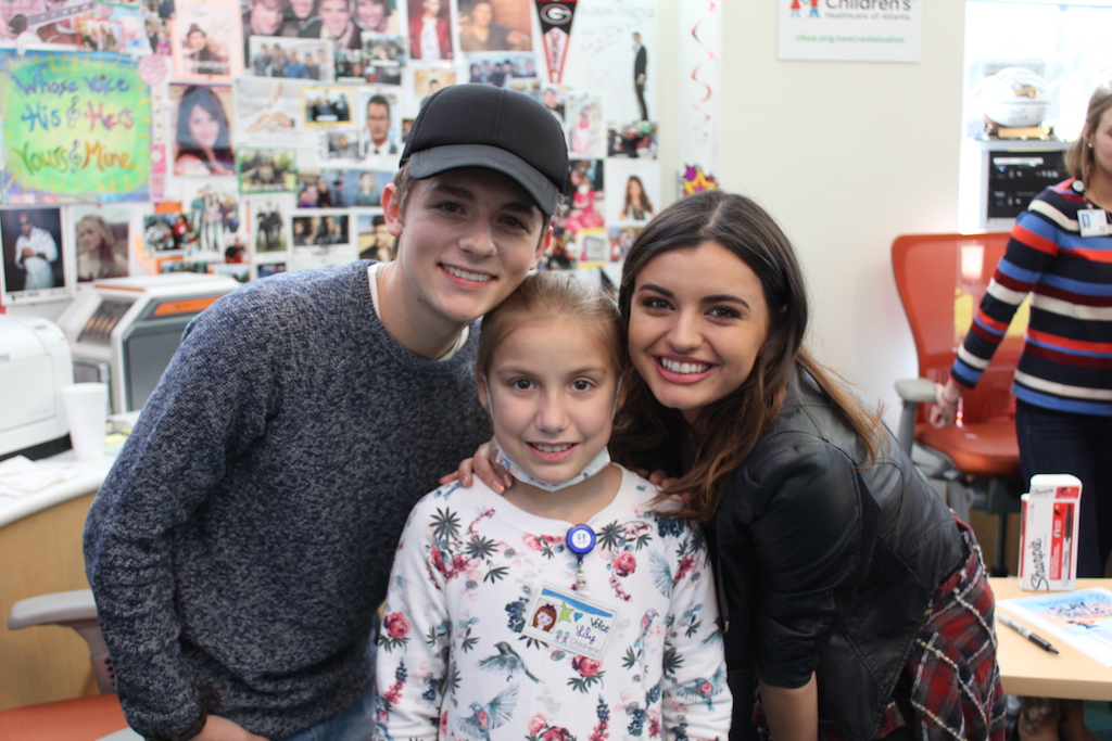 Rebecca Black And Dylan Dauzat Visit Seacrest Studios During DigiTour Stop