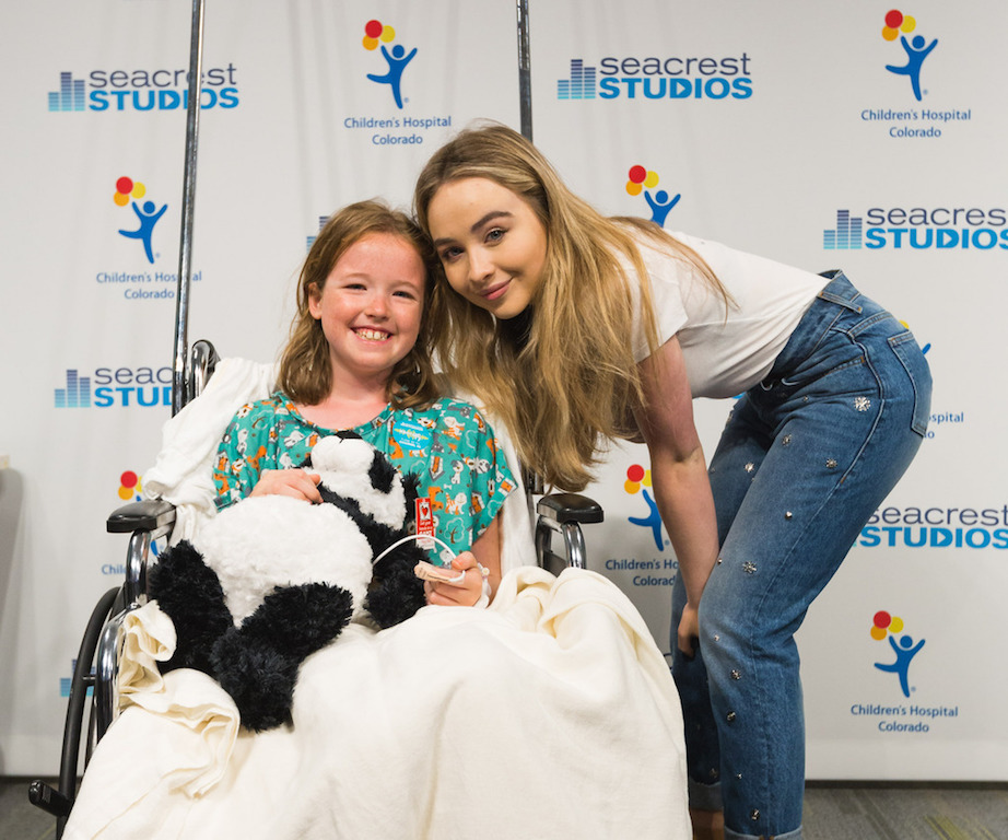 Sabrina Carpenter Visits Seacrest Studios Colorado & Sings For Patients